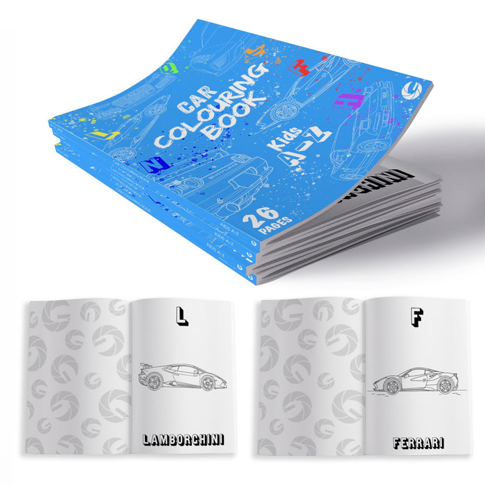 Automotive Colouring Book - Kids A-Z