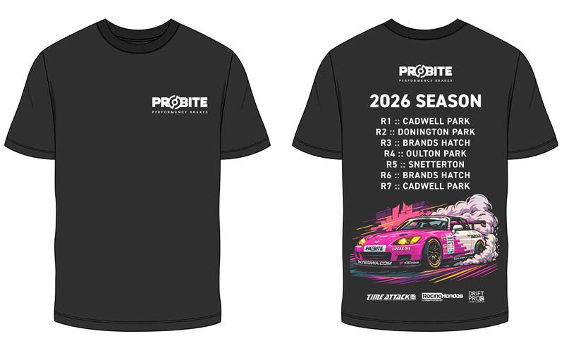 Probite × Time Attack / Racing Hondas - 2026 Season T‑Shirt