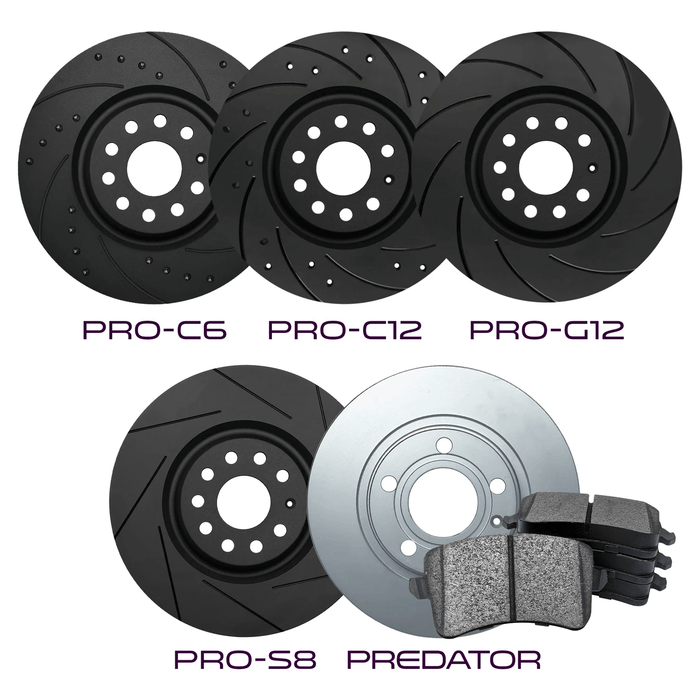 Nissan 350Z - Front Brake Kit - Predator Pads