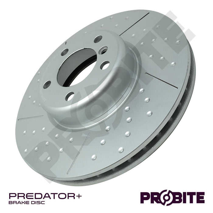 Predator+ | Front Discs | 340mm | Vented with Grooves and Dimpled
